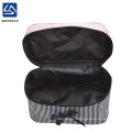 new arrival sweet lady travel makeup bag with black polka dot